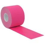 Bandă Kinesio elastică 5 cm x 5 m, roz, pentru susținere musculară