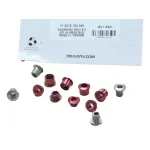 Kit suruburi foaie bicicleta 4x3 aluminiu/otel rosu SRAM