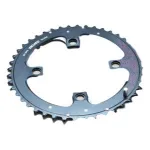 Foaie angrenaj MTB V4G2 104 BCD, 44T, aluminiu, negru-roșu