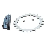 Kit foaie si ghidaj lant HammerSchmidt 22T, argintiu, Service Sram