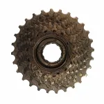 Pinion bicicleta 7 viteze KFW-771, 14-28T, maro, tip freewheel