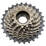 Pinioane bicicleta filetate Power Cycle 8 viteze 13-28T argintii