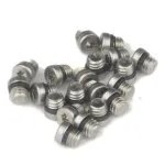 Surub aerisire rezervor frana cu O-ring din inox, argintiu