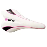 Șa bicicletă MTB/Road DDK 5407 alb/roz, confortabilă, 262 x 142 mm