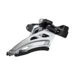 Schimbător față Shimano Deore 2x10 viteze, 38T, Side Swing, argintiu
