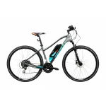 Bicicleta electrica Devron 28162, 28 inch, marime M, gri urban