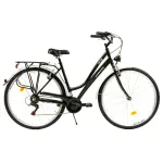 Bicicletă de oraș DHS City 28001, 28 inch, mărimea L, negru