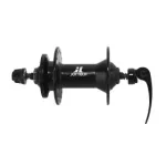 Butuc față Joytech D761DSE-CL 100 mm, aluminiu, negru, QR