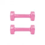 Set gantere aerobic Insportline 2 x 0,5 kg, vinil, roz