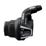 Maneta schimbator stanga Shimano RevoShift 3 viteze, cablu 1800 mm, negru