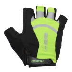 Mănuși de ciclism Colinelli 1028 cu gel, mărimea S, verde-negru
