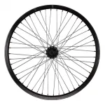 Roata fata BMX 20 inch Cerurim, janta aluminiu simpla, negru, 406x25