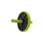 Roată fitness single verde pentru abdomen, brațe și spate, PVC