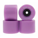 Roti skateboard 60x45 mm, PU 85A, cu rulmenti ABEC 7, set 4 buc, mov