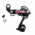 Schimbator spate bicicleta 36T cu brat lung, prindere directa, otel, negru