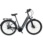 Bicicletă electrică Corwin 28 inch, motor central, mărimea L, gri