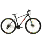 Bicicleta MTB DHS 2905 29 inch, marime M, negru-rosu, 21 viteze