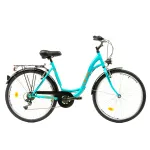Bicicletă de oraș DHS Citadinne 26 inch, mărimea L, turcoaz