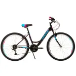 Bicicletă de oraș DHS Modesty 26 inch, negru, cadru confortabil