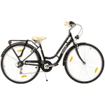 Bicicletă de oraș Devron Grazia 6S Retro 28 inch, mărimea M, negru