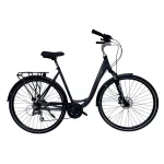 Bicicletă trekking Kreidler 28 inch, mărimea L, negru, cu frâne pe disc