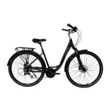 Bicicleta trekking Kreidler 28 inch, marime S, negru, echipare urbana