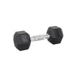 Gantera hexagonala inSPORTline 7 kg, cauciucata, cu maner anti-alunecare