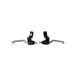 Maneta frana bicicleta Alhonga HJ-327ADV, 3 degete, aluminiu, negru-argintiu