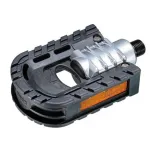 Pedale pliabile Marwi SP-151 din aluminiu si plastic, negru-argintiu