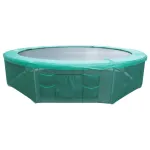 Protectie pentru baza trambulinei 430 cm, verde, cu buzunare