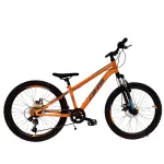 Bicicletă pentru copii DHS Sonic FS Disc 24 inch, portocaliu