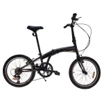 Bicicleta pliabila Devron Practic 30, 20 inch, 6 viteze, negru