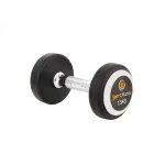 Gantera cauciucata 8 kg Sportmann, maner cromat ergonomic