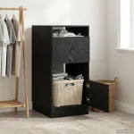 Dulap de rufe Stejar Negru 50 x 68 x 102 cm Lemn compozit GartenMobel Dekor