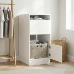 Dulap de rufe cu depozitare Alb 50 x 68 x 102 cm Lemn compozit GartenMobel Dekor