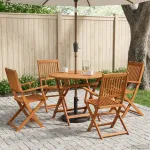 Set de Mobilier pentru Exterior 5 pcs natural GartenMobel Dekor
