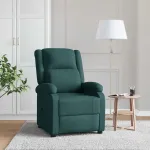 Fotoliu rabatabil, verde închis, material textil GartenMobel Dekor