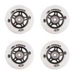 Roti pentru role WORKER 64 mm cu rulmenti ABEC-5 Chrome, set 4 buc
