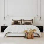 Noptiere cu sertar, 2 buc., negru GartenMobel Dekor