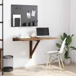 Masă de perete pliantă stejar maro 100x60x56 cm lemn compozit GartenMobel Dekor