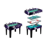 Masa de joc multifunctionala WORKER 4 in 1 pentru biliard, foosball, hochei si ping pong