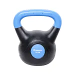 Gantera kettlebell inSPORTline Vin-Bell Dark 12 kg, negru/albastru