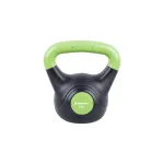 Gantera kettlebell inSPORTline Vin-Bell Dark 3 kg, negru-verde