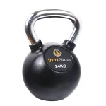 Kettlebell cauciucat 24 kg Sportmann, cu mâner cromat ergonomic