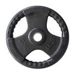 Disc greutate cauciucat HMS TOK 20 kg, gaura 51 mm, cu manere