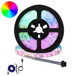 Bandă LED 2 pcs Negru și transparent 1700 mm Cupru și Plastic GartenMobel Dekor