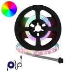 Bandă LED 2 pcs Negru și transparent 450 mm Cupru și Plastic GartenMobel Dekor
