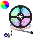 Bandă LED 2 pcs Negru și transparent 4700 mm Cupru și Plastic GartenMobel Dekor