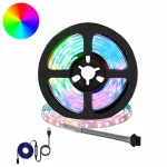 Bandă LED 2 pcs Negru și transparent 950 mm Cupru și Plastic GartenMobel Dekor