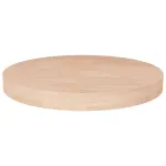 Blat de masă rotund, Ø40x4 cm, lemn masiv stejar netratat GartenMobel Dekor